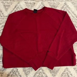 Nike cropped crewneck womens size Large!